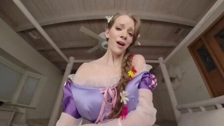 Teen Redhead Princess RAPUNZEL Craves For Big Cock