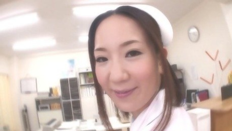 Beautiful Japanese nurse gets fucked hard by the doctor