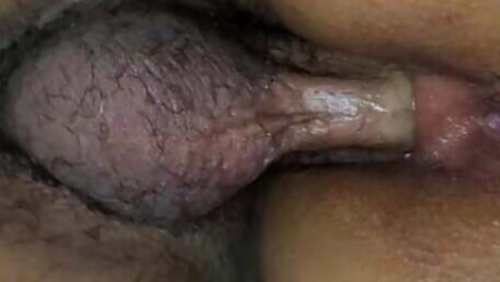 Anal sex with an 18-year-old neighbor, seen from below